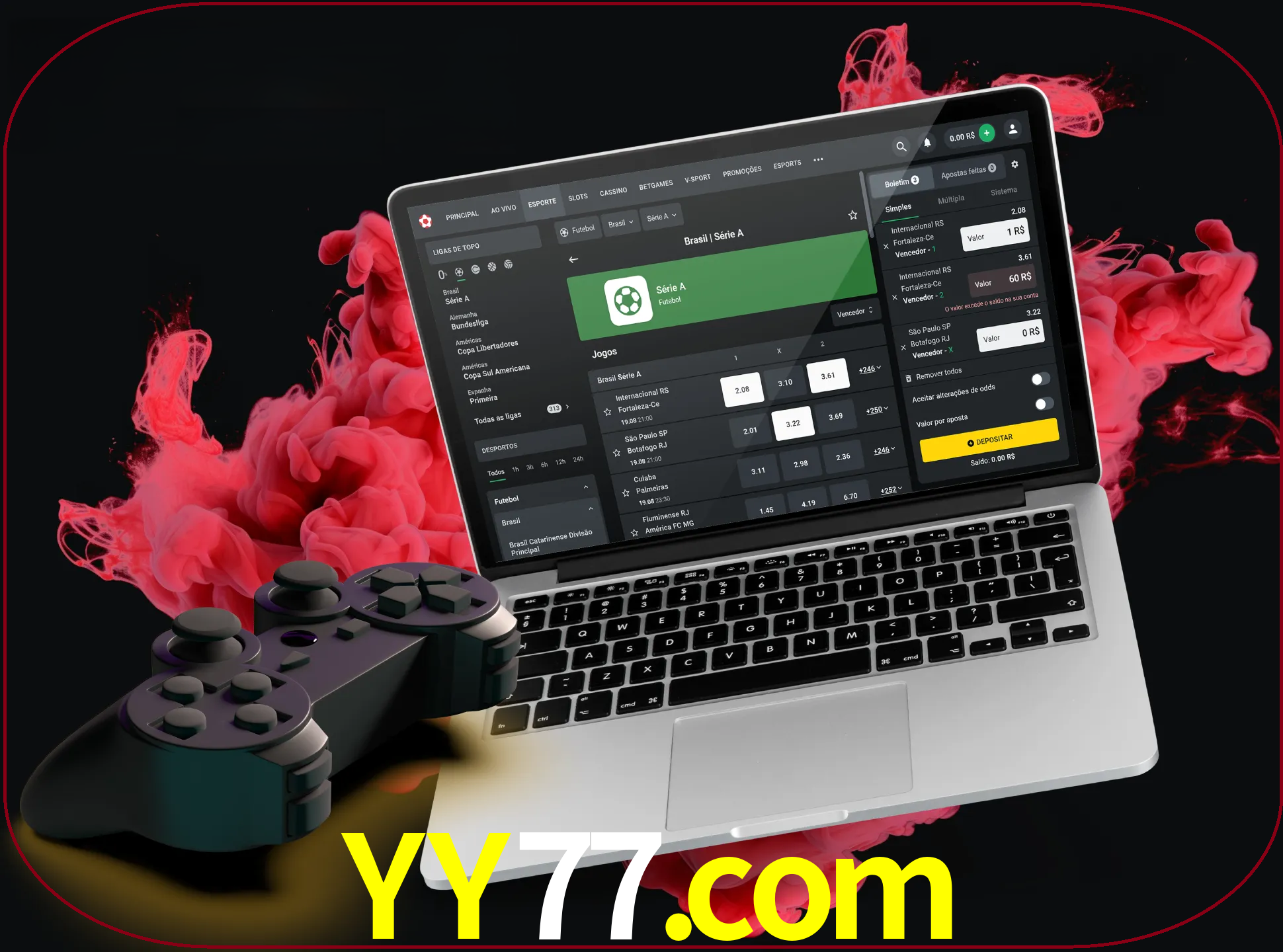Visite a secção especial de jogos de vídeo em yy77 para descobrir em que jogos pode apostar e ganhar muito dinheiro.